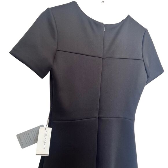 ALEXIA ADMOR NEW NY Black Scuba Midi Dress - Picture 4 of 10